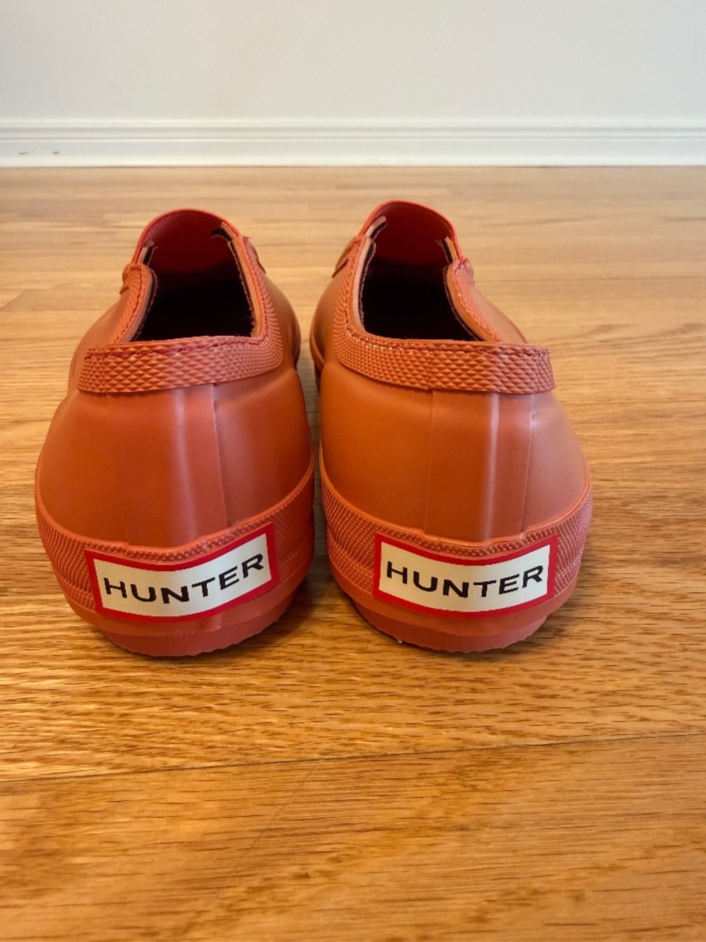 Hunter Rubber Slip-On Sneakers | Coral/Terra Cotta | UK 5 / US 7